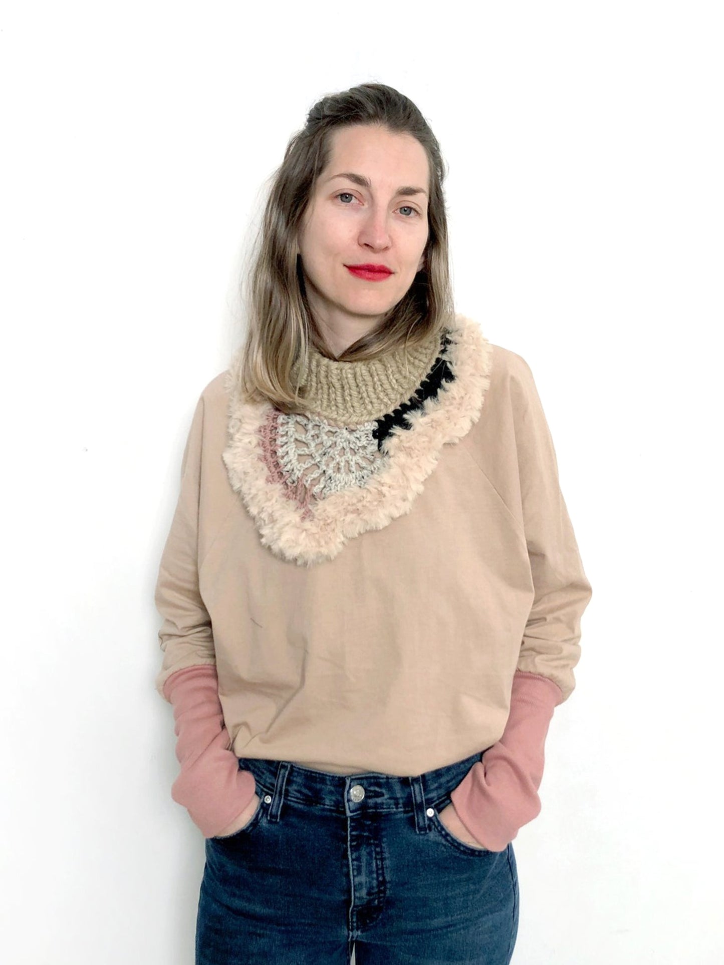 Spinning Away Crochet Neckpiece