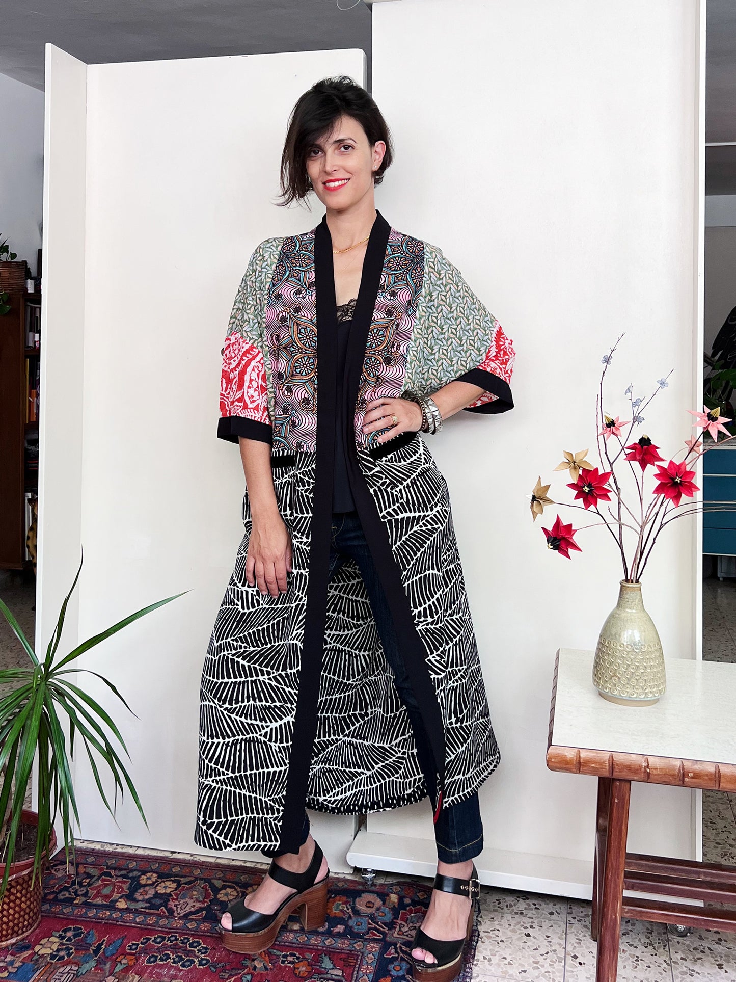 Fly Me to the Moon Kimono / M-L