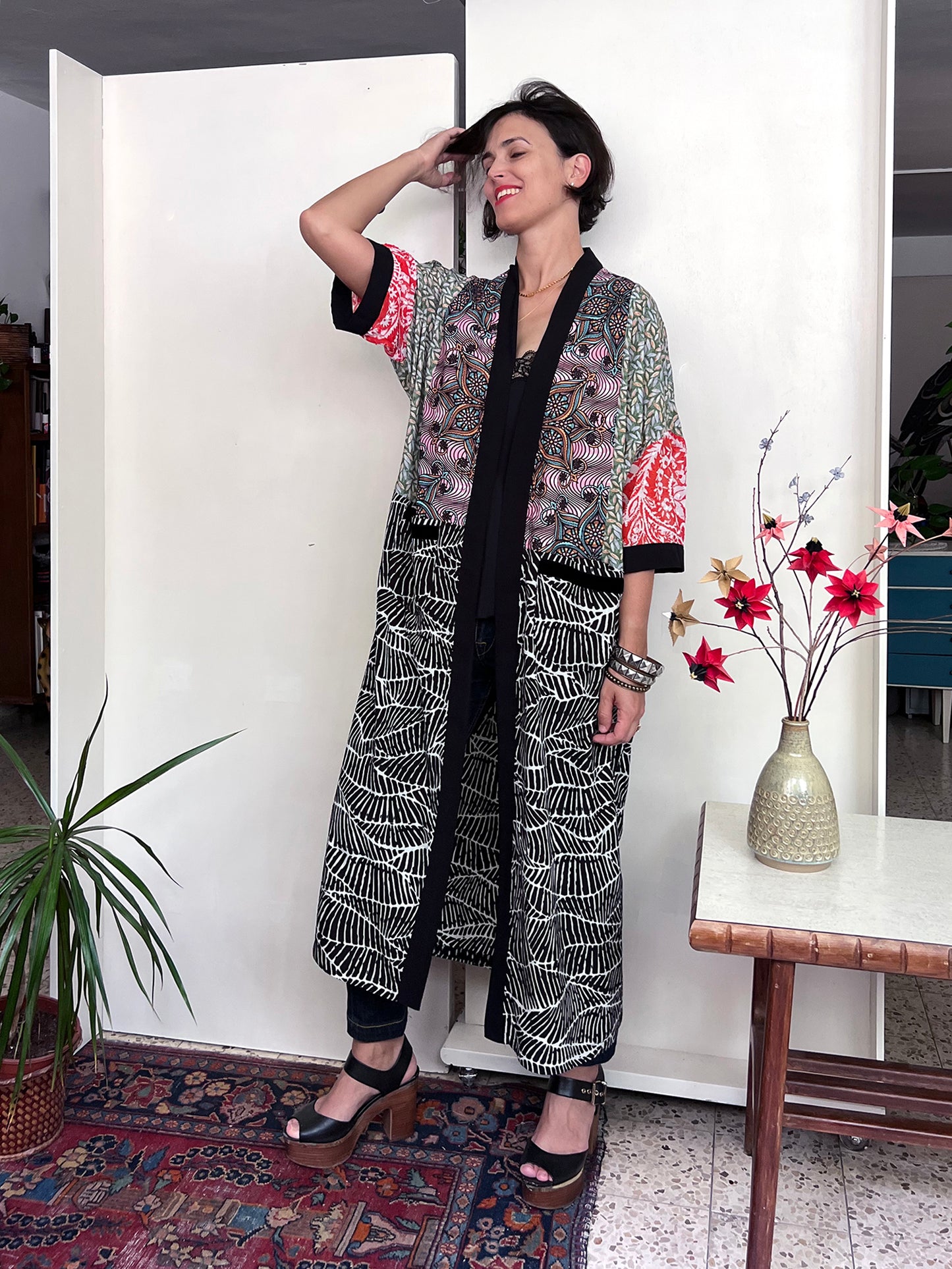 Fly Me to the Moon Kimono / M-L