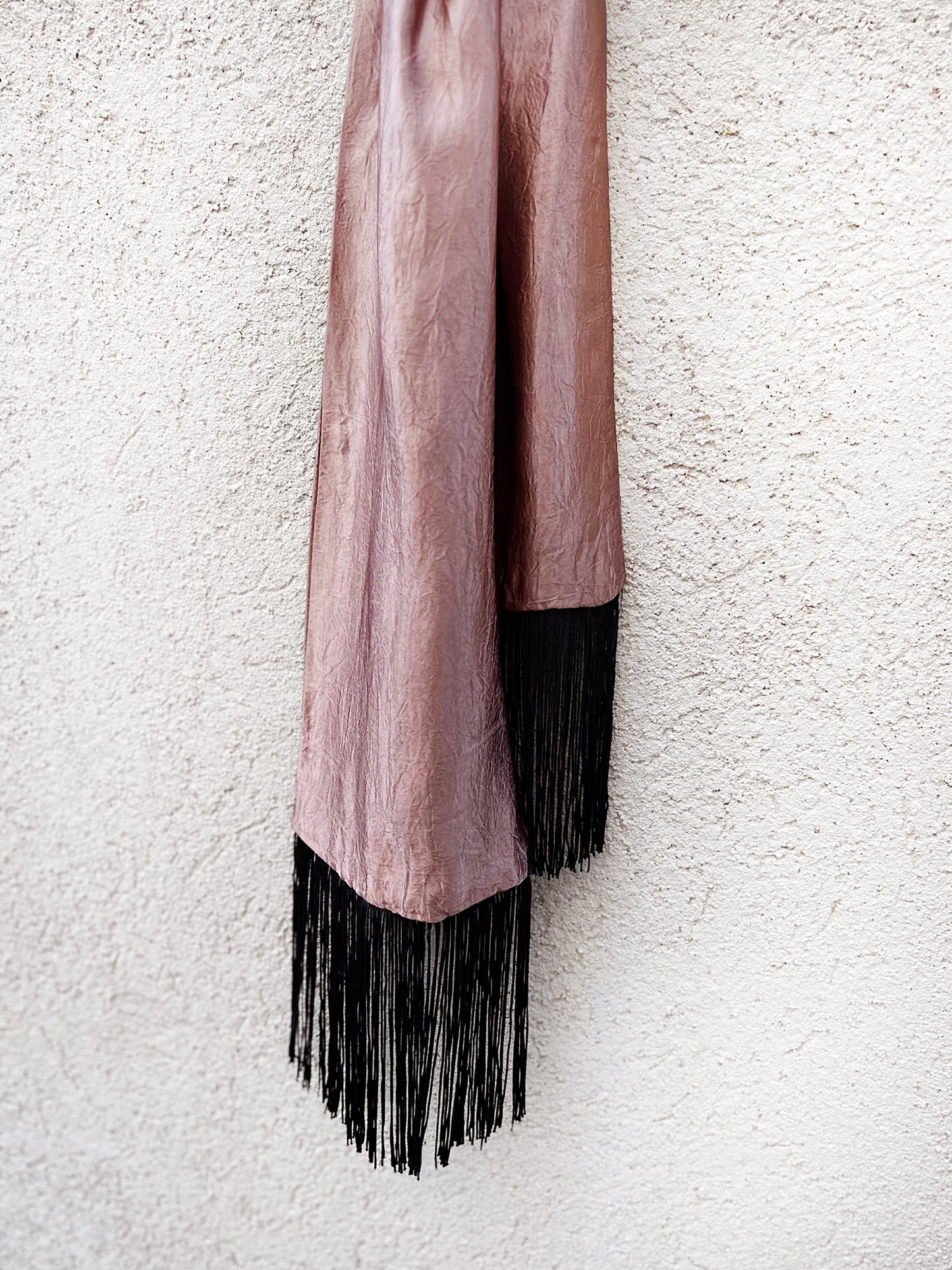 Waterfall Scarf / Pink-Black