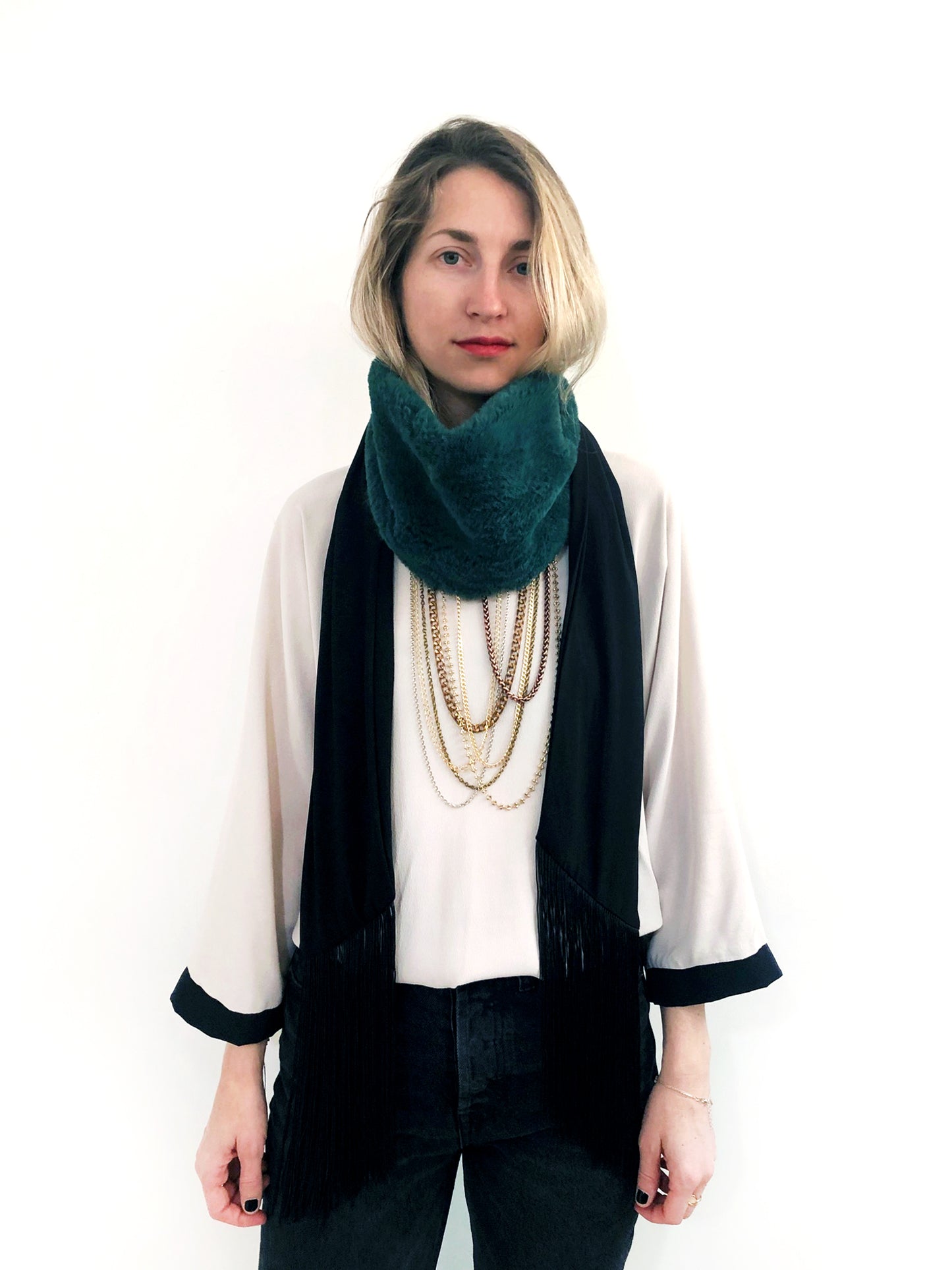 Chain Chain Chain Scarf / Green