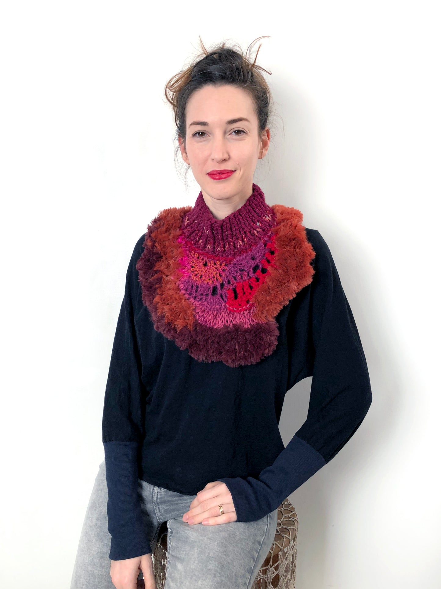 Love Talk Crochet Neckpiece
