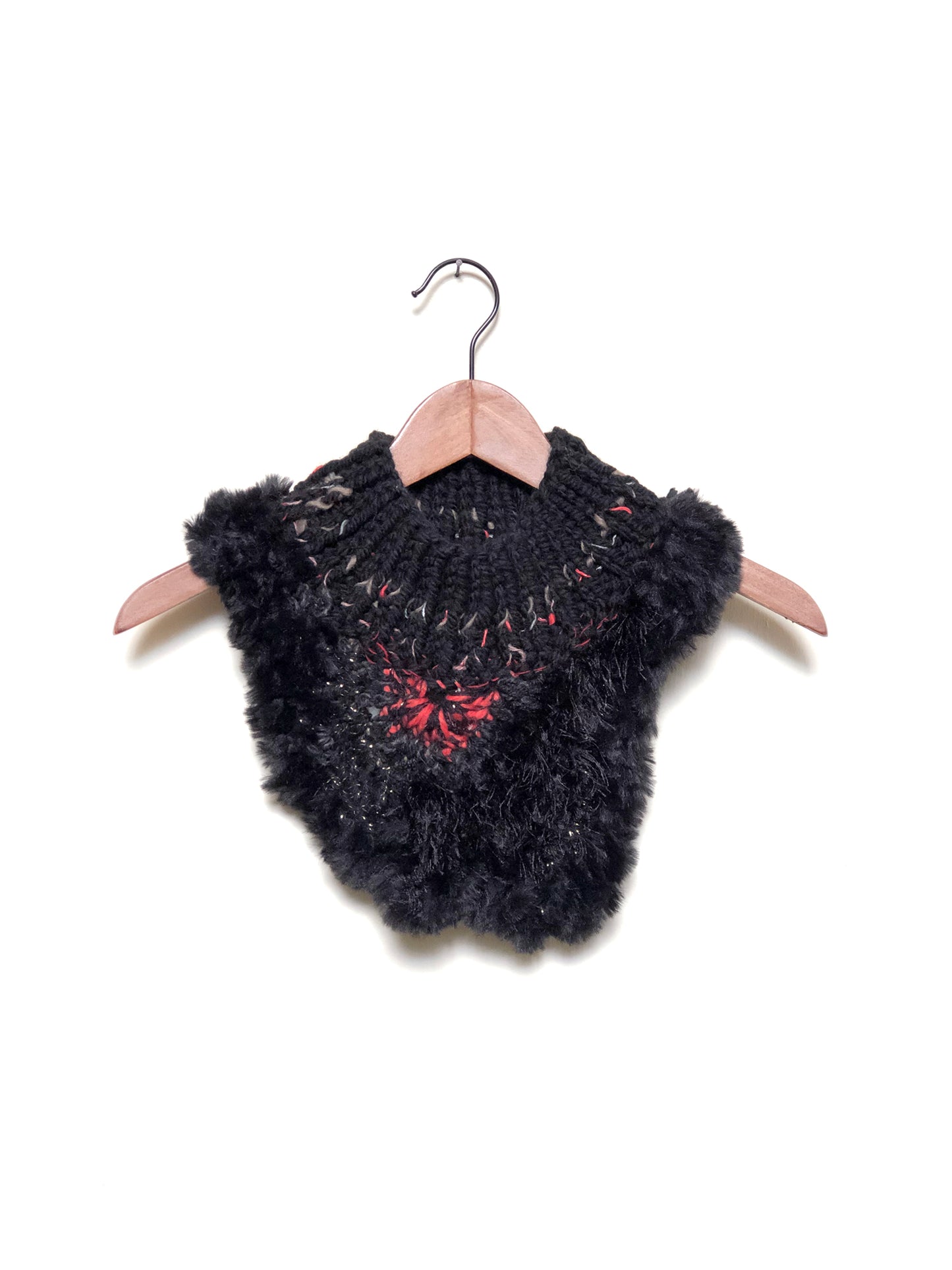 Back to Black Crochet Neckpiece