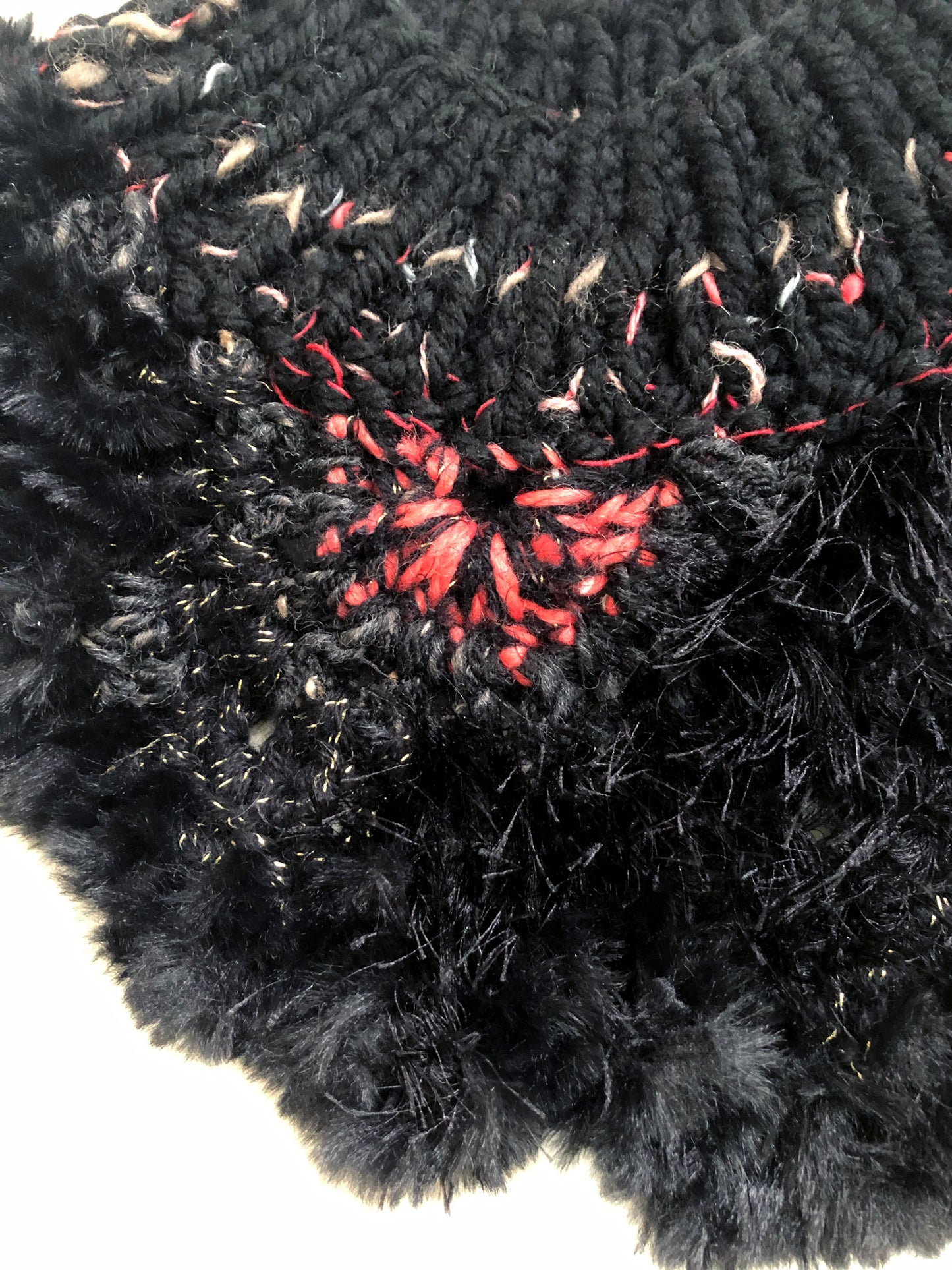 Back to Black Crochet Neckpiece