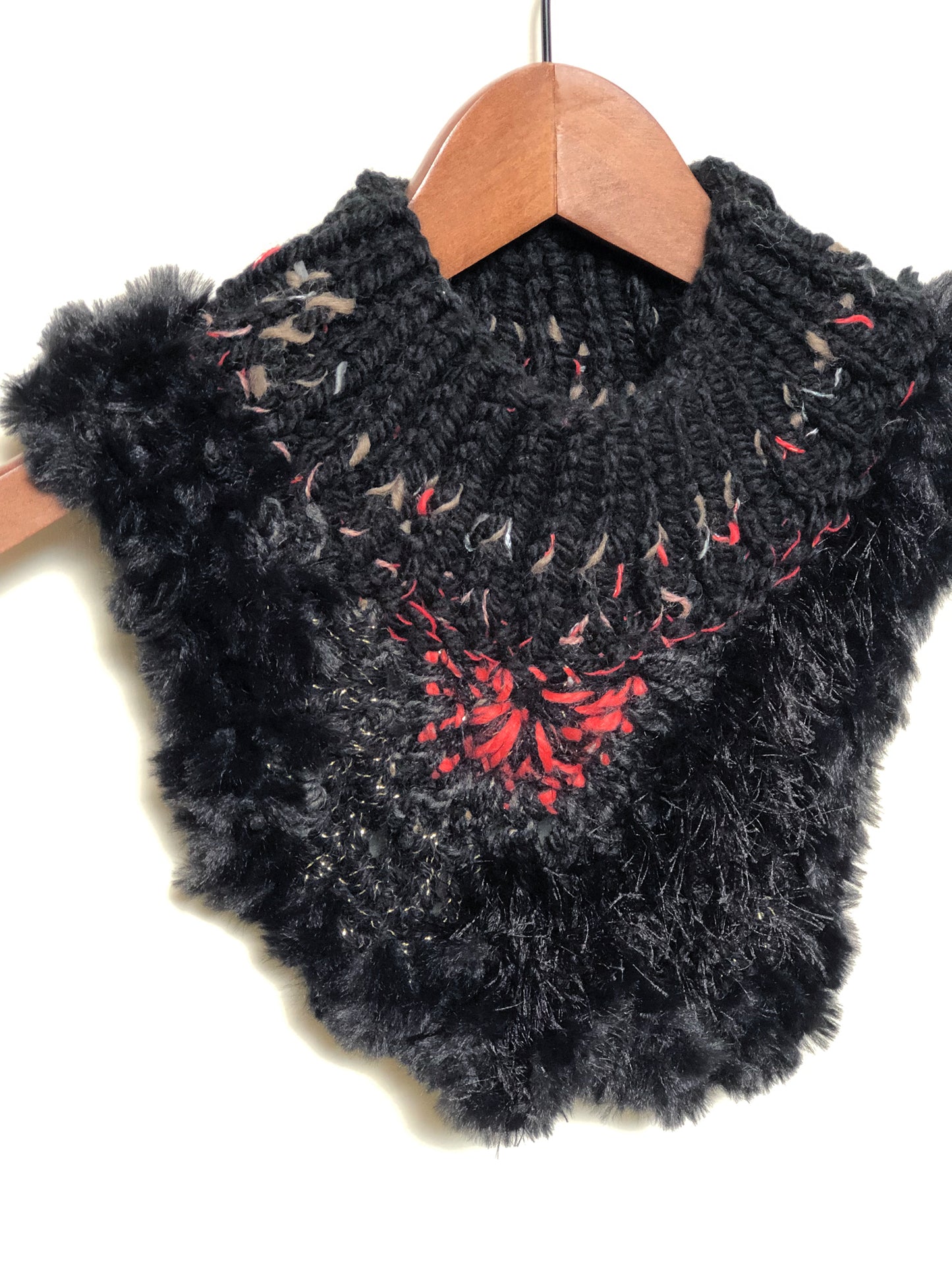 Back to Black Crochet Neckpiece