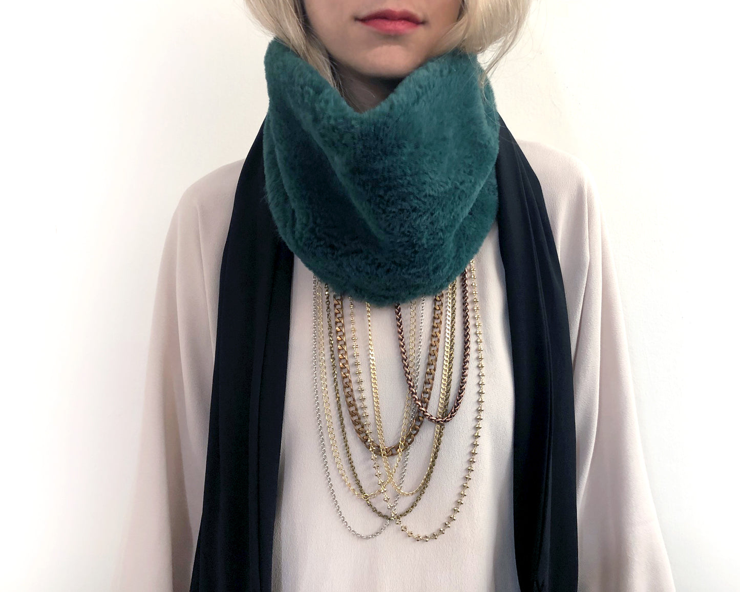 Chain Chain Chain Scarf / Green