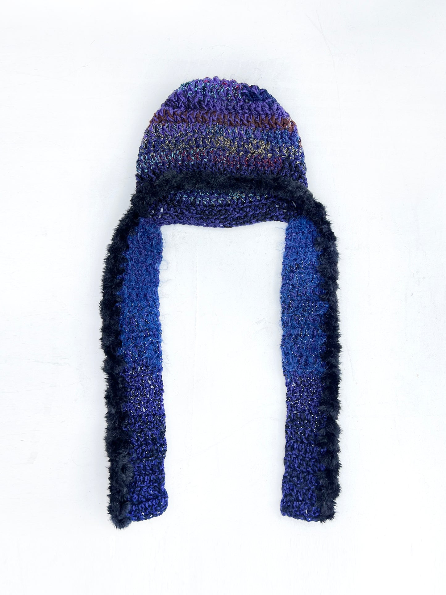 Cool Cat Crochet Hat #2 L/XL