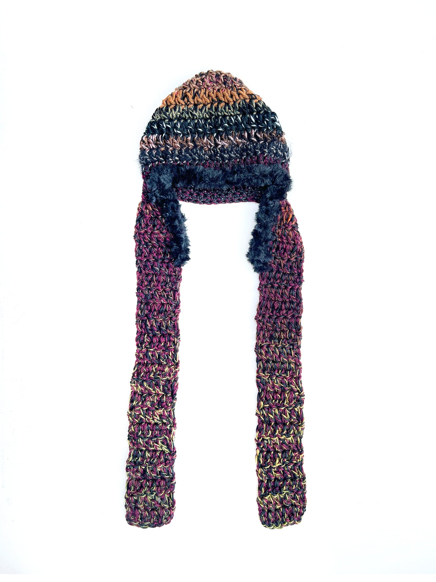 Cool Cat Crochet Hat #6 S/M