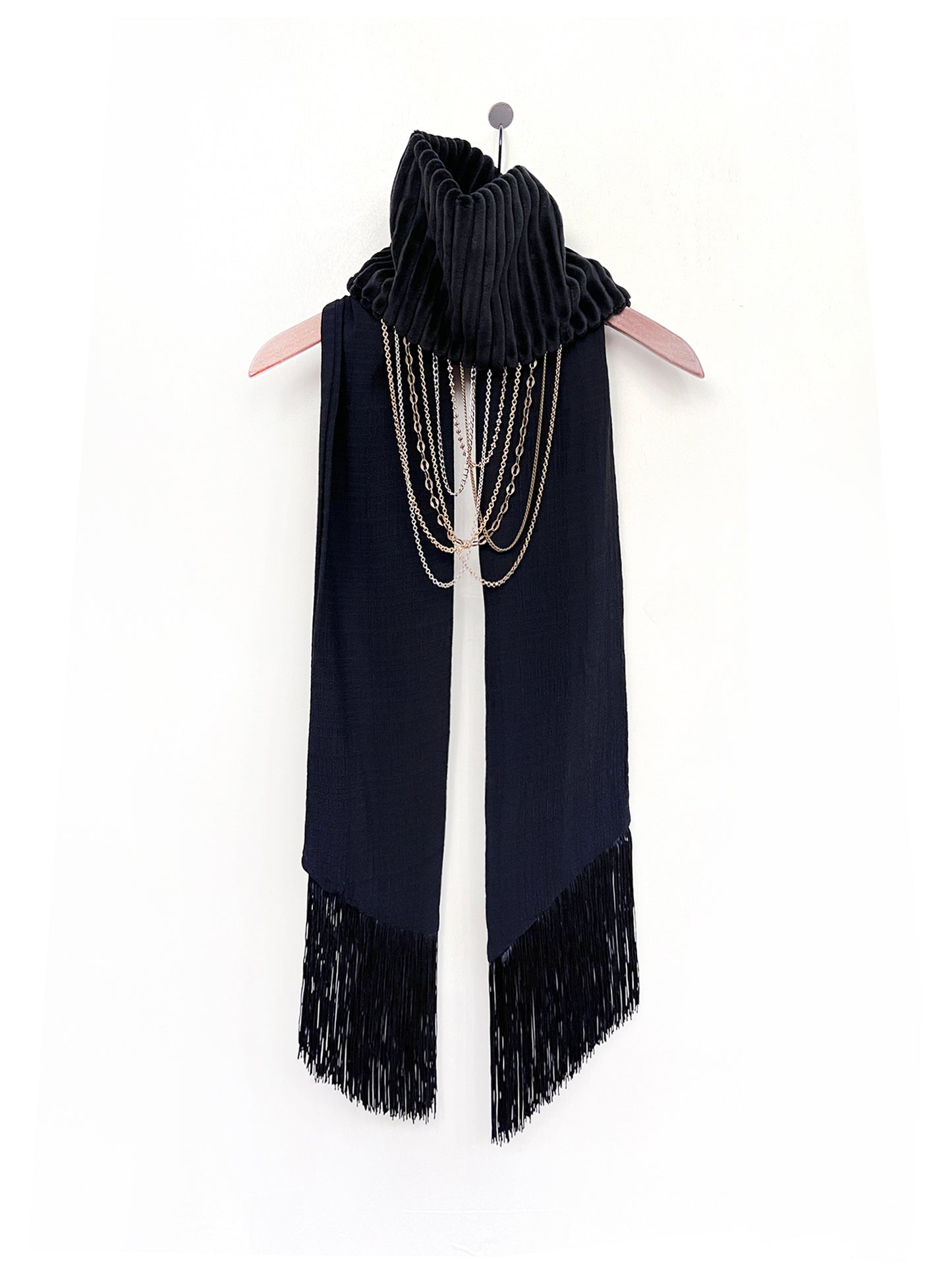 Chain Chain Chain Scarf / Black